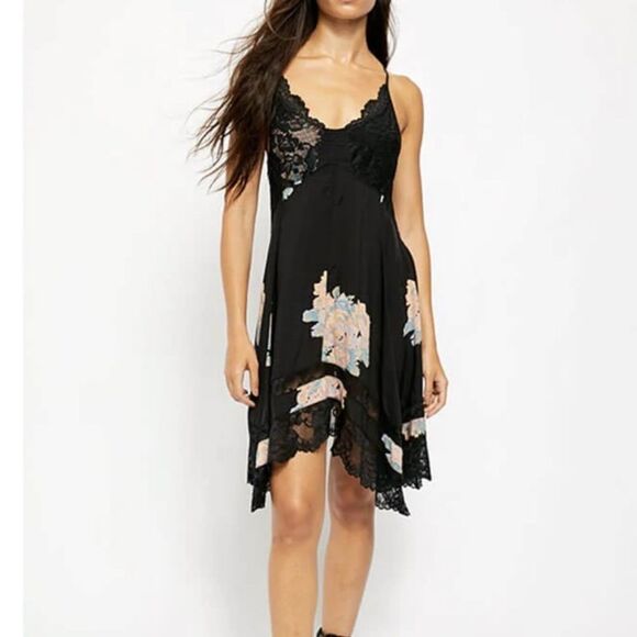 NWT Free People Table For Two Trapeze Slipdress